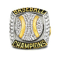 Baseball Championship Ring – Two-Tone Trophy Style