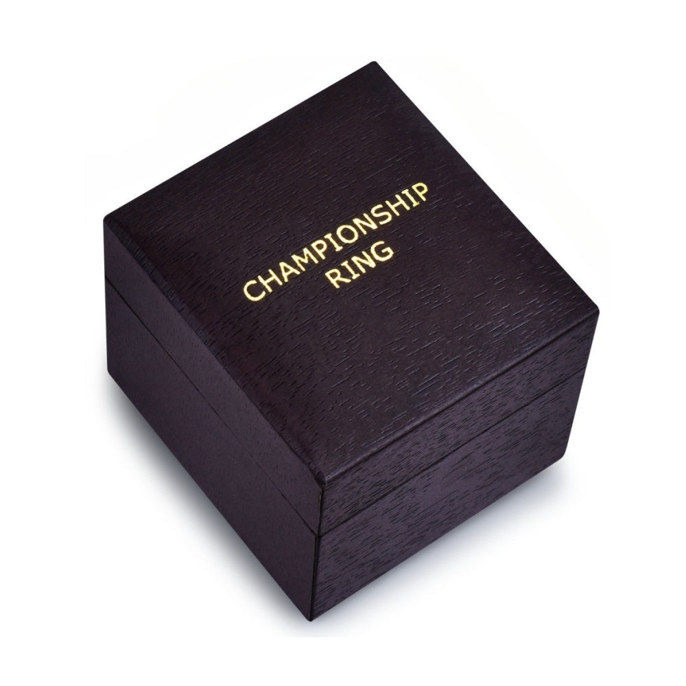 Football Player Achievement Ring Gold Plated- Inspirational Player Rings with Motivational Engravings, Collectible Recognition Ring for Football Athletes