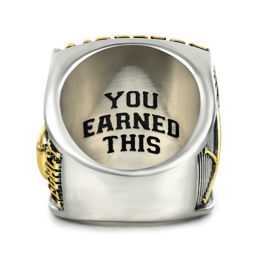 Baseball Championship Ring – Two-Tone Trophy Style