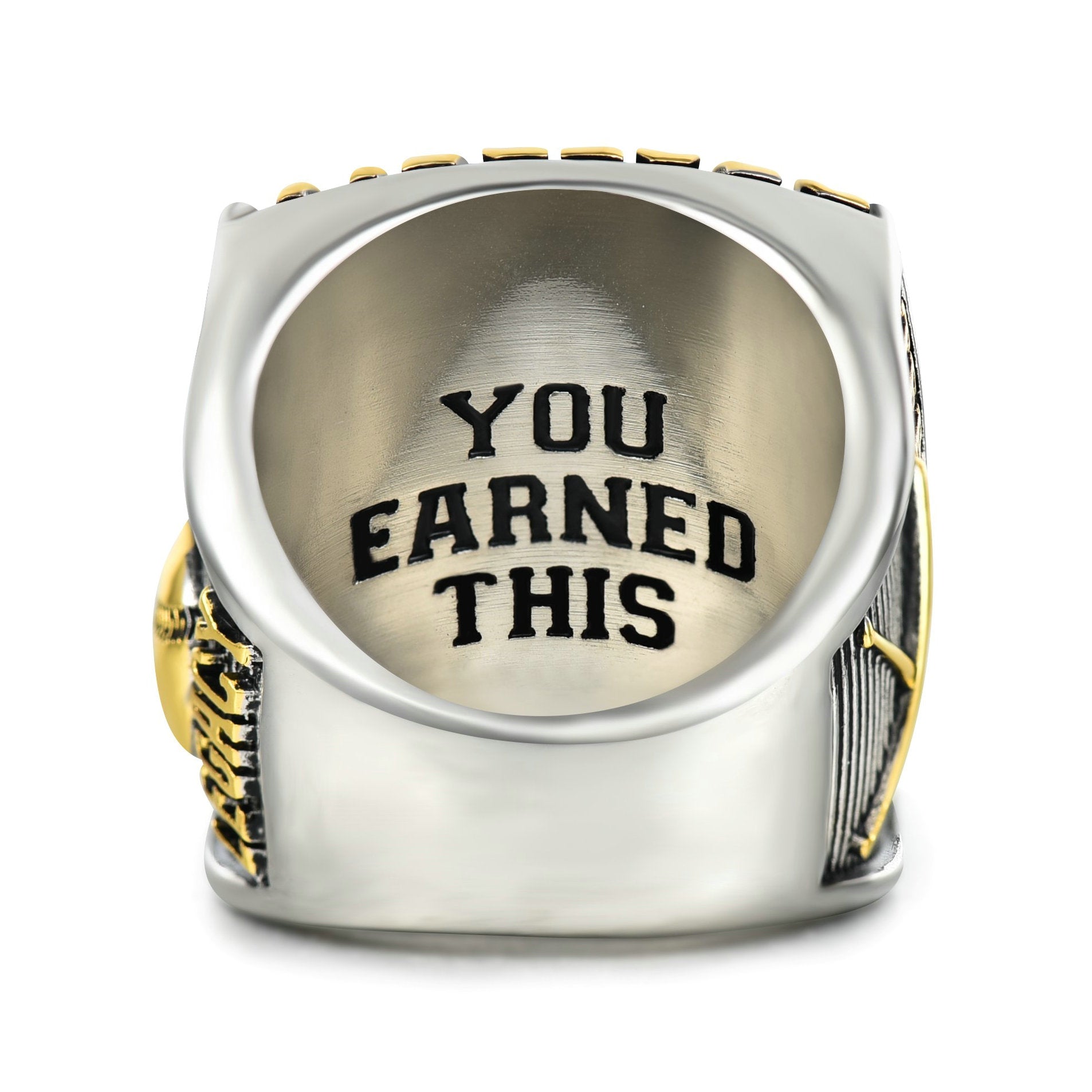 Baseball Championship Ring – Two-Tone Trophy Style