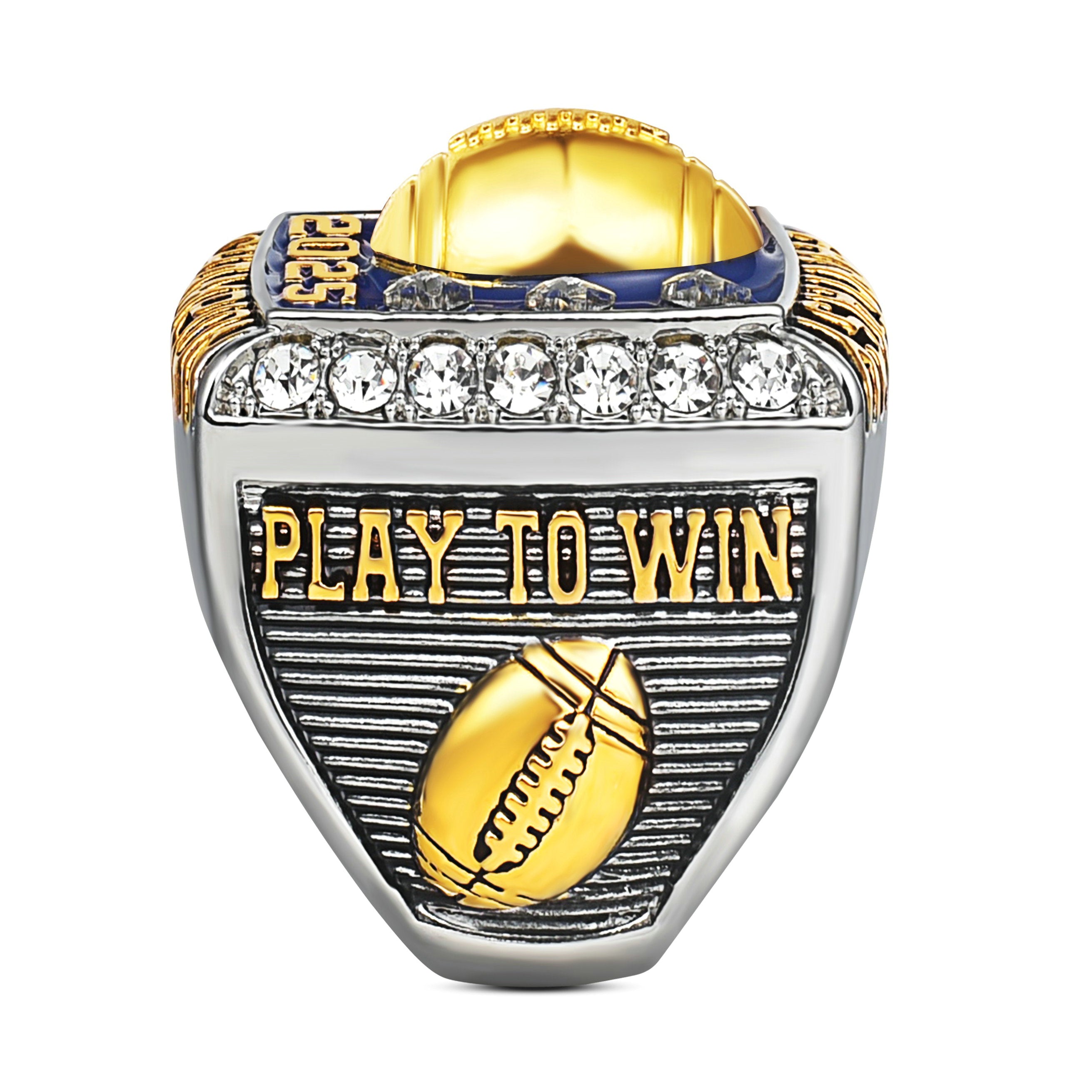 Fantasy Football Champion Ring 2025 – Luxury Sports Award Ring for Winner, Trophy Gift for Men, Collector’s Edition Jewelry