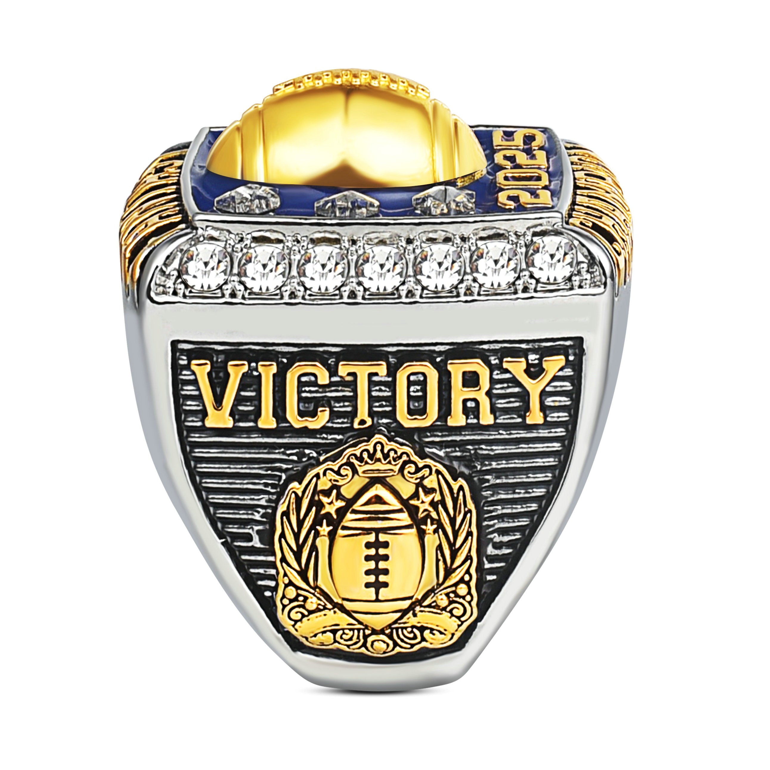 Fantasy Football Champion Ring 2025 – Luxury Sports Award Ring for Winner, Trophy Gift for Men, Collector’s Edition Jewelry