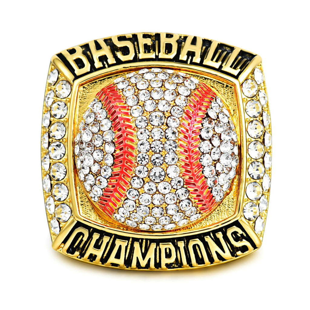 Baseball Championship Ring – Gold Trophy Style