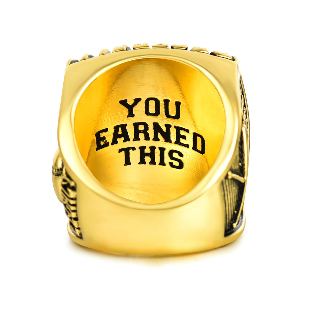 Baseball Championship Ring – Gold Trophy Style
