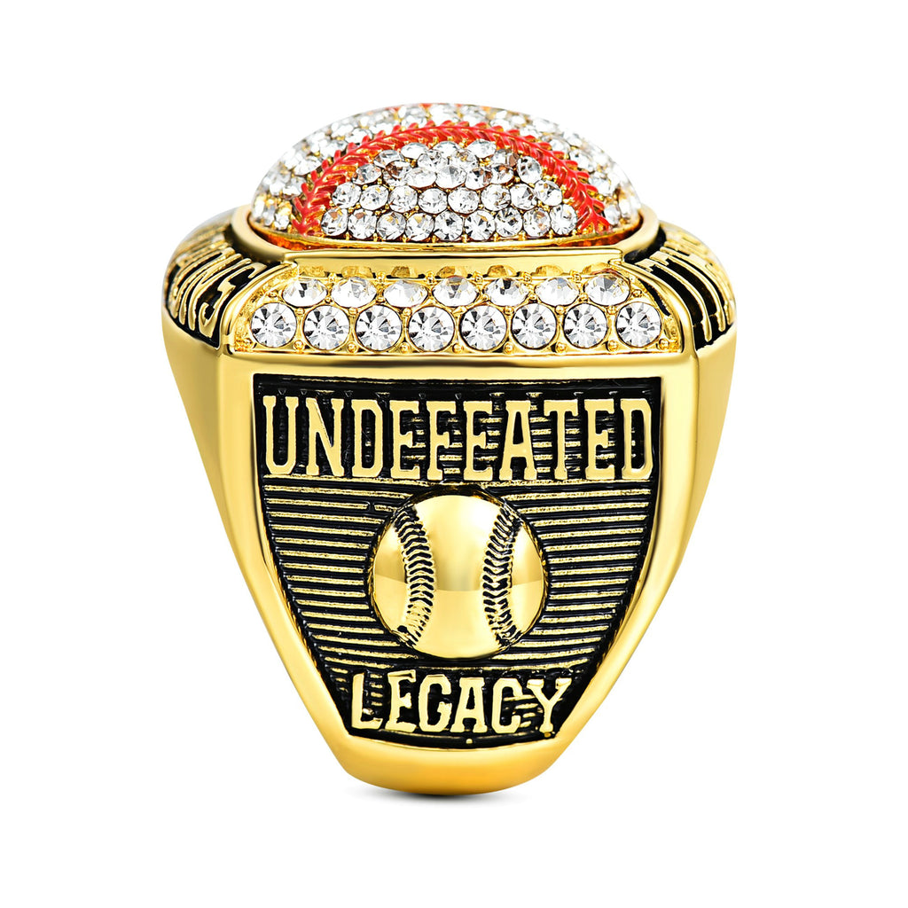 Baseball Championship Ring – Gold Trophy Style