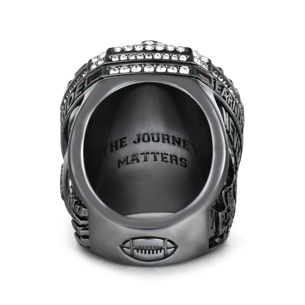 Black Gold Football Achievement Ring